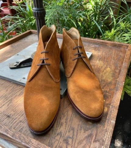 Camel Brown Suede Mens Chukka Boots