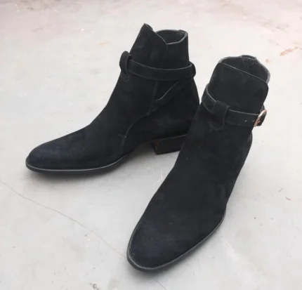 New Handmade Pure Suede Leather Jodhpur Boots For Men's